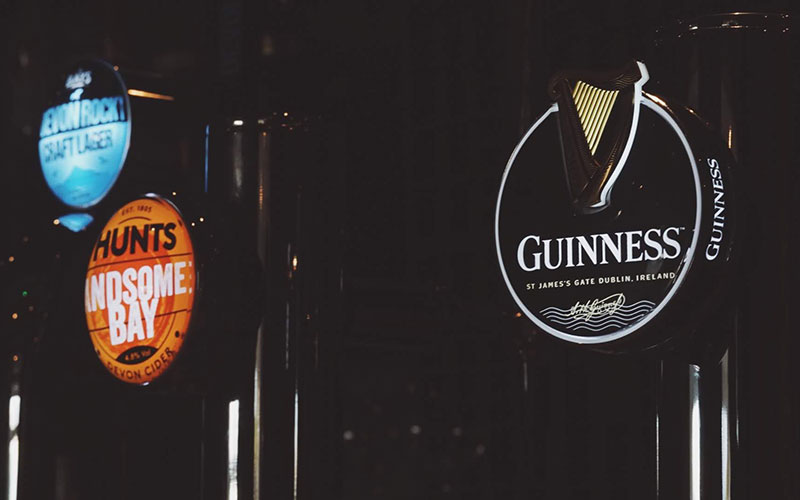 Enjoy a Guinness at the LIVE & LET LIVE